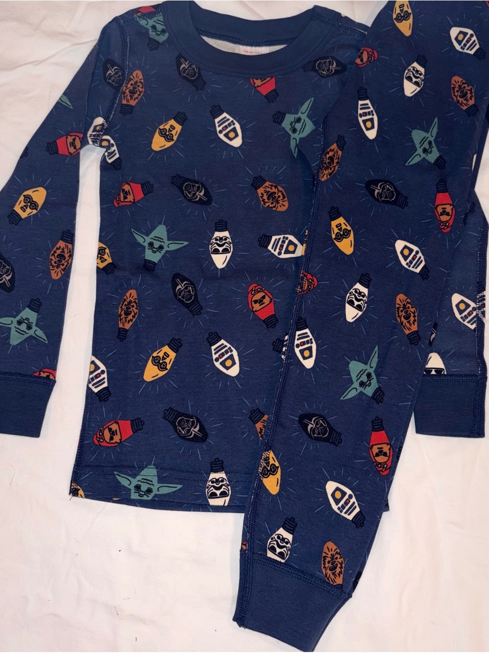 Hanna Andersson X Star Wars blue Holiday Pajamas sz 4 NWT